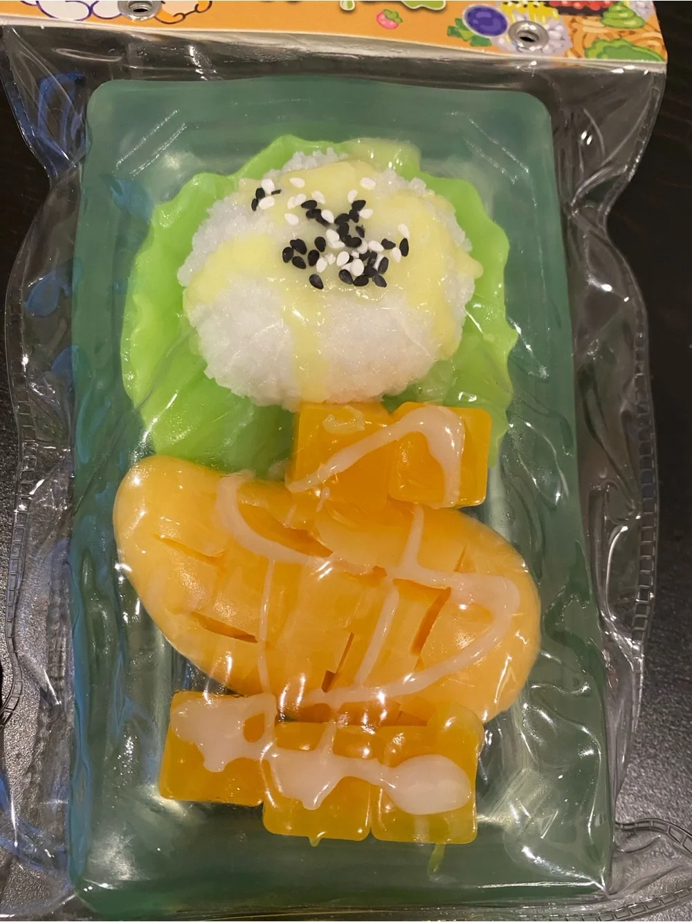 Taba-licious Bento Box Squishy Toy - Yellow & Green. Viral Super squishy large